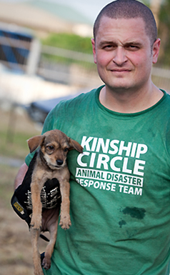 Kinship Circle Disaster Responder George McKeehan leads his team in animal rescue at Thailand floods, Bangkok