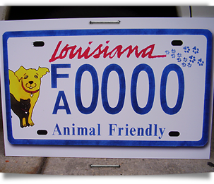 Animal friendly license plate raises funds for sterilization 303x261
