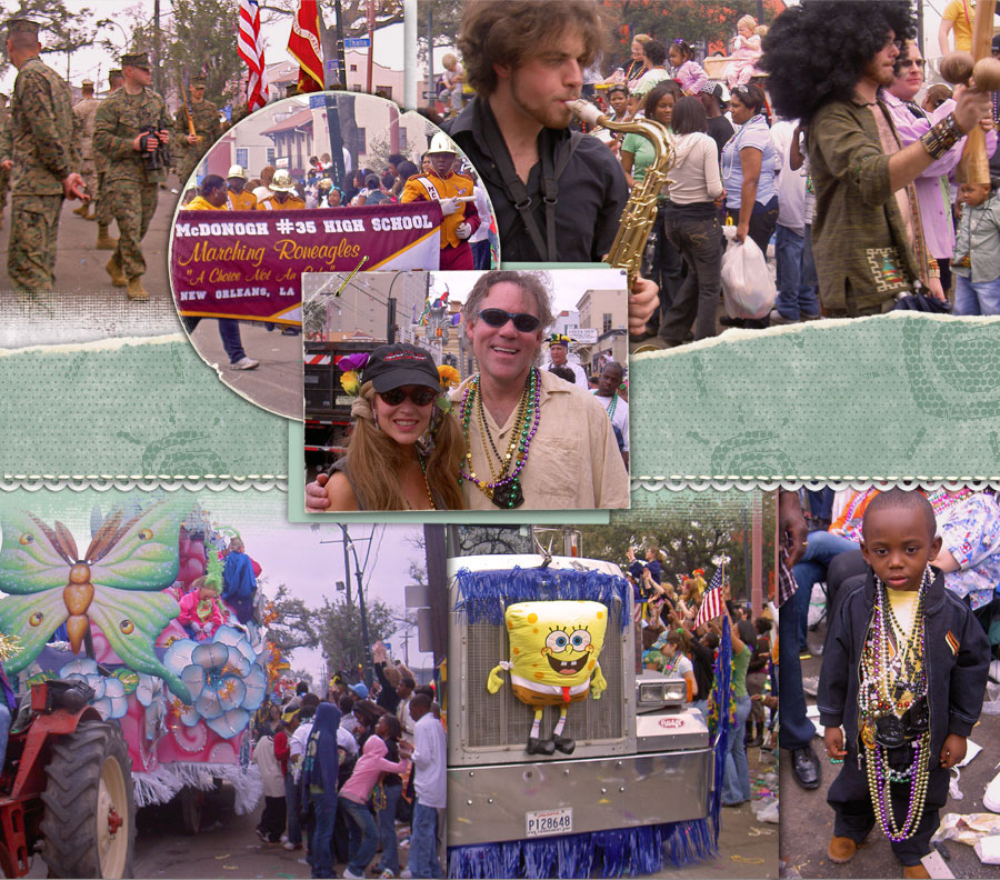 New Orleans Mardis Gras floats and fun 900x792
