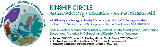 Kinship Circle Action-Education-Animal Disaster Aid