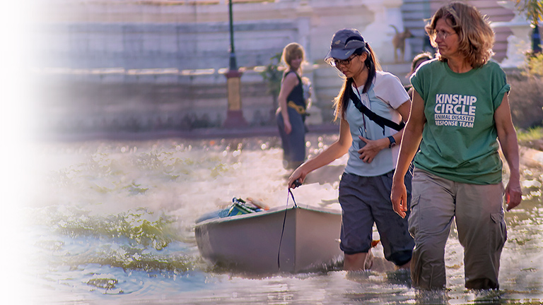 KC-Dart team in Thailand floodwaters, (c) Kinship Circle