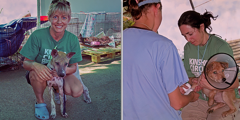 Trisha Fravel and Grizz, Emma, Steph (c) Kinship Circle